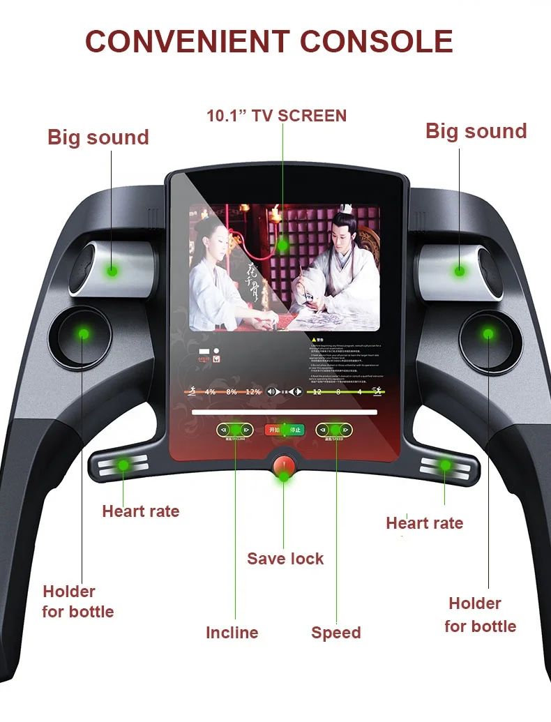 Folding Incline Commercial Treadmill Mini Ac Fitness Desk Black Running Machine Run Sensor Office Walking Foldable Gym Spares