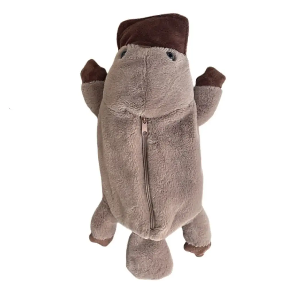 

Zipper Pen Bag Platypus Plush Doll Pencil Bag Zipper Pouch Animal Shape Cute Pencil Pouch Bag Cosmetic Bag Small Wallet