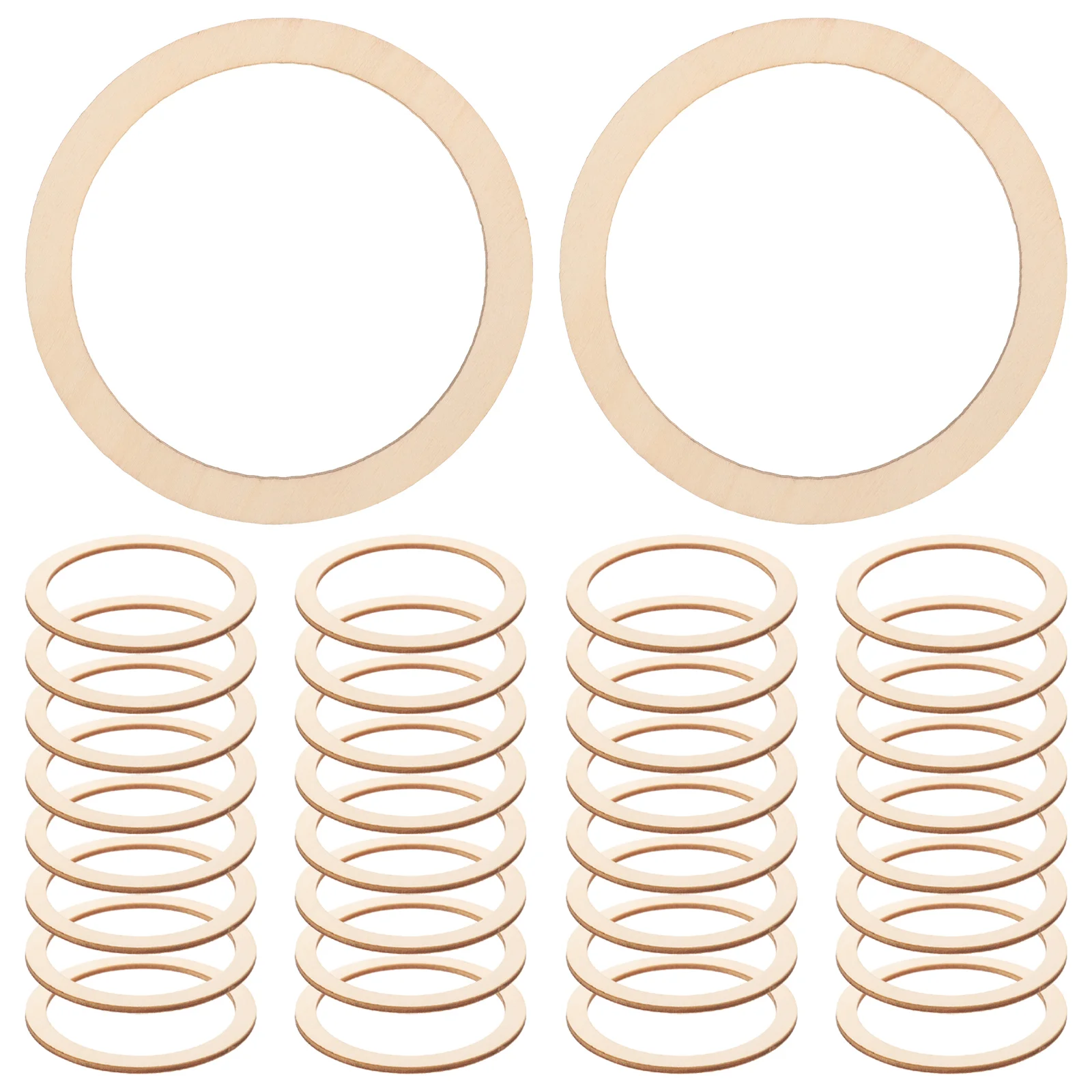 

Craft Linking Rings DIY Decor Wooden Embroidery Hoops Bamboo Scrapbooking Embellishments