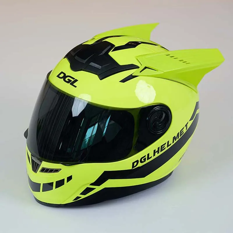 

Motorcycle Yellow Color Safety Helmet Full Face Helmet Off Road Casque Casco Professional Rally Racing Helmet DOT Approved
