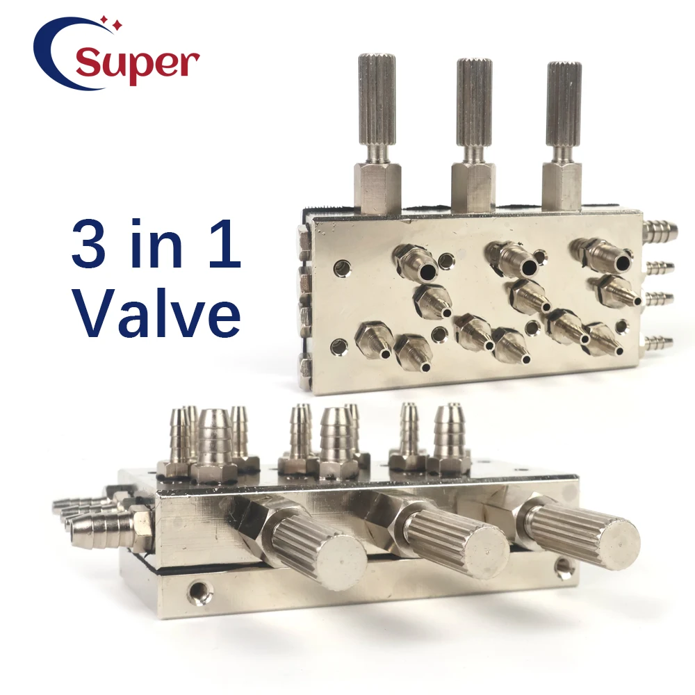 Dental Unit Valve 3 in 1 High Quality Dental Chair Air/Water Diaphragm Membrane Dental Valve Control Dentistry Equipment