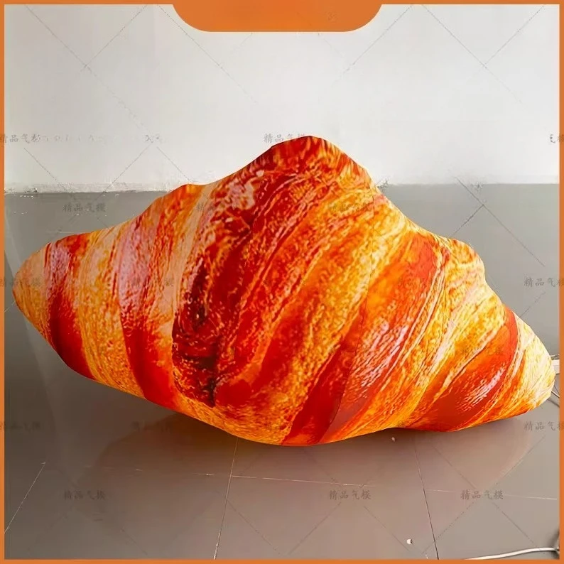 Cartoon Inflatable Toast Bread Bagel Air Model Simulation Dessert Bakery Entrance Market Activity Drainage Props