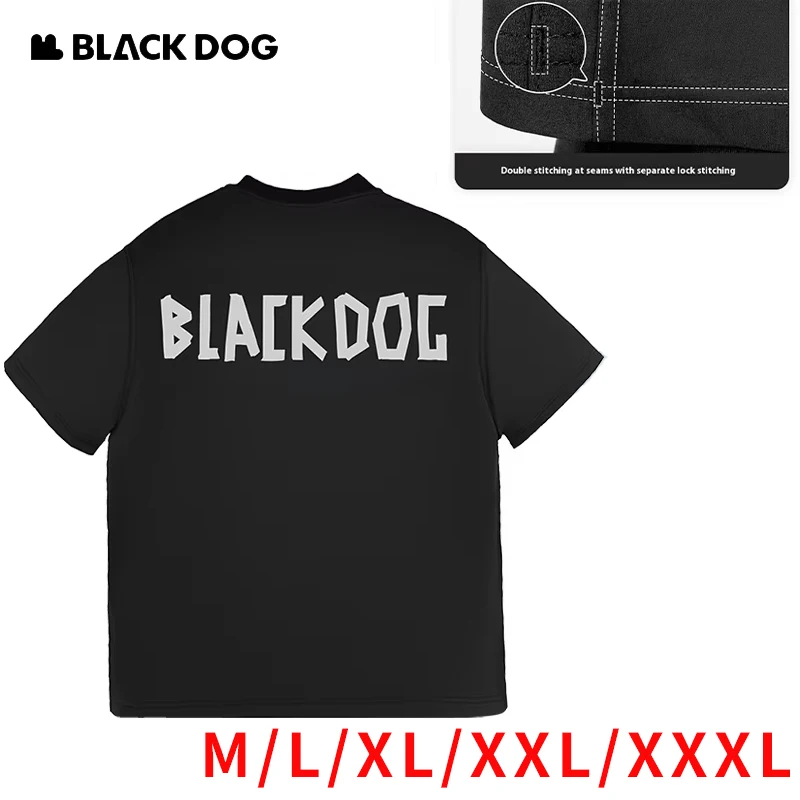 Naturehike BLACKDOG Silhouette T-Shirt Thread Collar Three-Dimensional Structure Cutting 3D Suspended Fabric Moisture Absorbing
