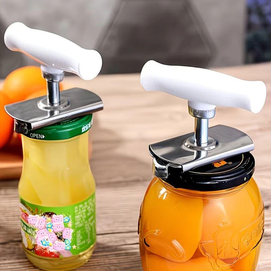 2-Pack of 304 Stainless Steel Non-Slip Can Openers, a Labor-Saving Tool, Available in Various Sizes, Used for Opening Bottles, Perfect for Kitchen and Bathroom Use