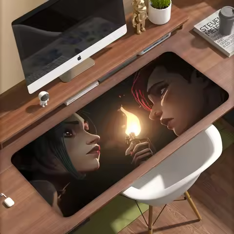 New Arcane Season 2 Mousepad Large Gaming Compute Desk Mat Gamer PC Keyboard 400x900 Mouses Office Carpet Accessories Aesthetic