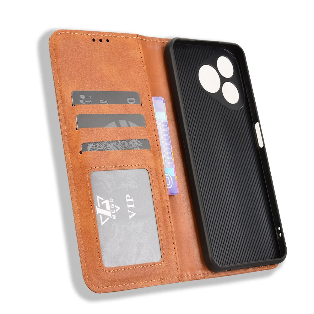 For Ulefone Note 19 Fusion Flip PU Leather Wallet Shockproof Phone Case For Ulefone Note19 Anti-Fall Coque