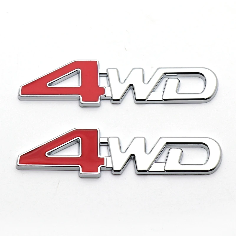 3D Metal Sticker 4WD Emblem Badge Decals for BMW 5-series X7 X1 M760Li 635d 120d 120i 740Le iX3 i3s i3