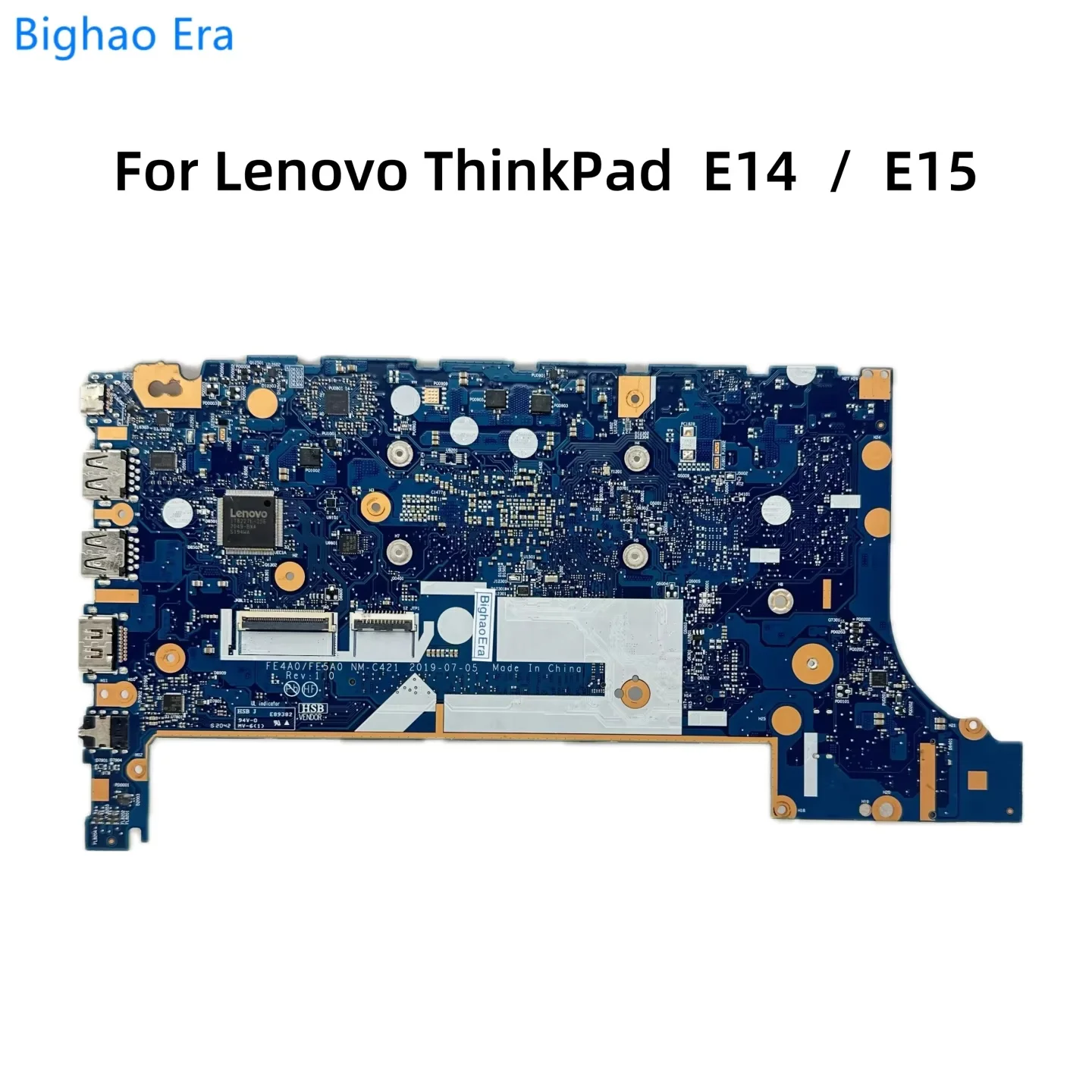 NM-C421 For Lenovo ThinkPad E14 E15 Laptop Motherboard With i3-10110U i5-10210U i7-10510U CPU UMA FRU: 5B20S72223 5B20S72225