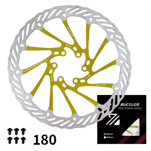 BUCKLOS Ultralight MTB Bike Hydraulic Disc Brake Rotor 160/180/203mm Mountain Road Racing Bicycle Brake Disc with 6 Free Bolts - Image 14