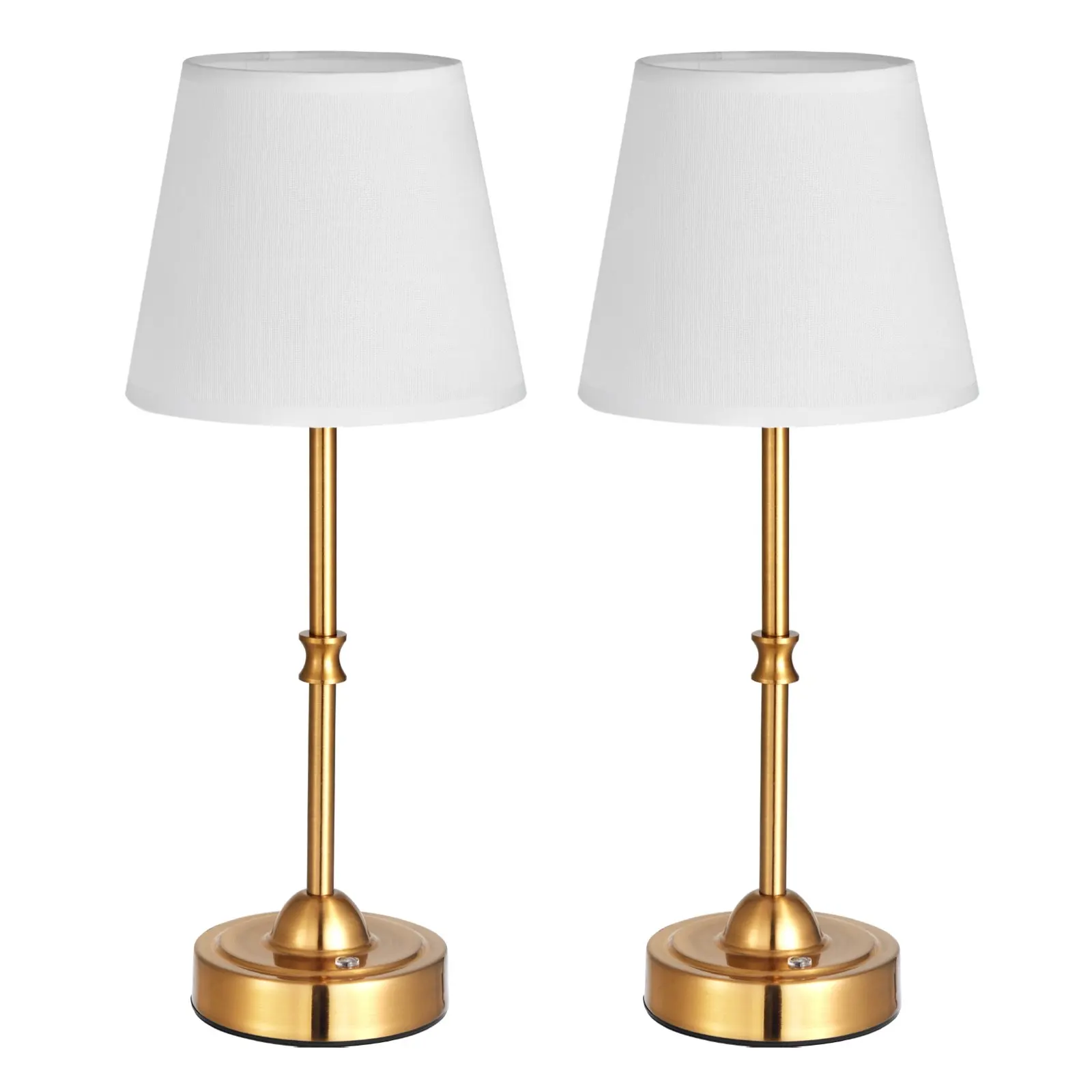 

Cordless Table Lamp, 2 Pack, 5200mAh Built-in Rechargeable Battery Desk Lamp, 3-Level Brightness, Fabric Shade, 2700-3000K