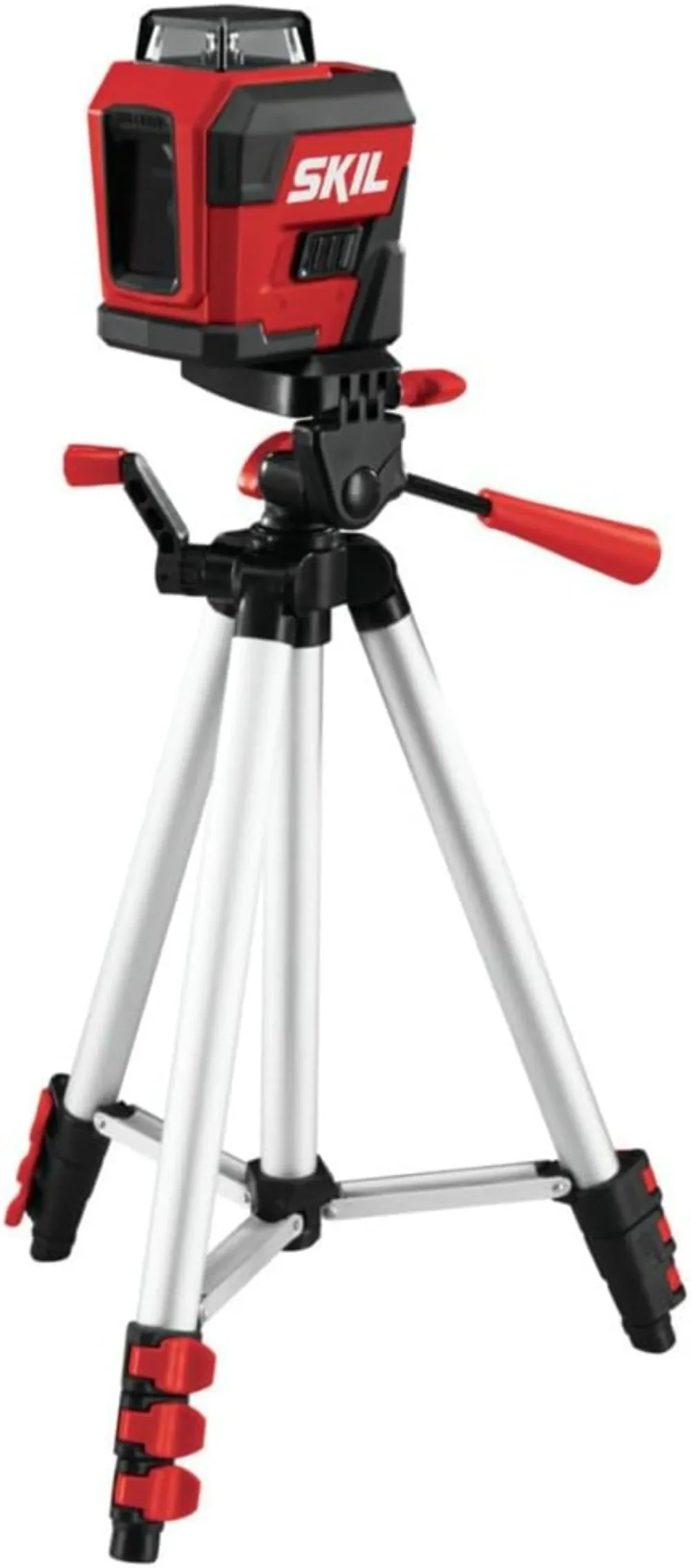 65ft.360° Red Cross Line Laser Level,Rechargeable Lithium Battery USB Charging Port, Compact Tripod & Carry Bag Included