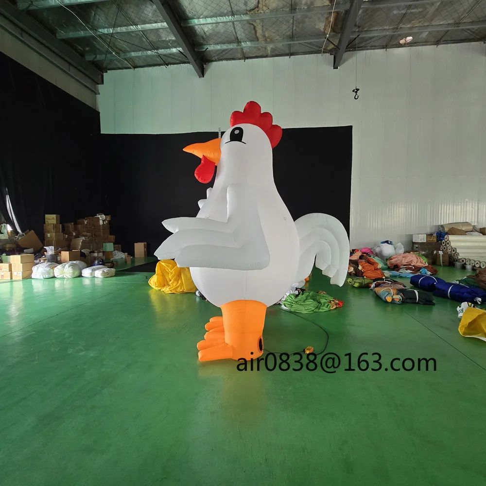 Promocyjna Ogromna Nadmuchiwana Kurczak, Nadmuchiwany Kurczak Kreskówkowy Kogut Maskotka Duży Kogut do Reklamy