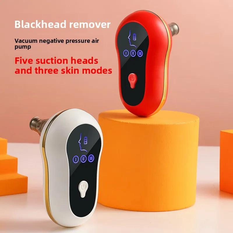 

Electric Blackhead Remover & Pore Cleaner, 5-in-1 Gentle Suction with LED Display, Portable Facial Care Device