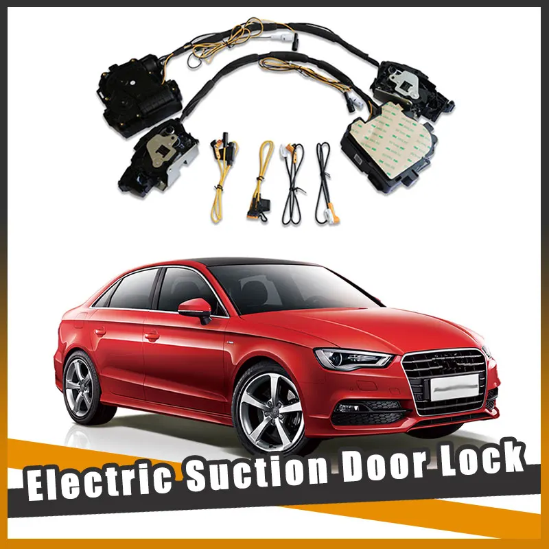 Smart Auto Electric Suction Door Lock for Audi A3 2017-2024 Automatic Soft Close Door Super Silence Car Vehicle Door