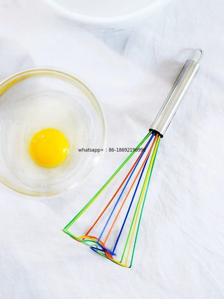 Silicone Egg Beater Manual Ball Whisk Egg Whisk Cream Whisk