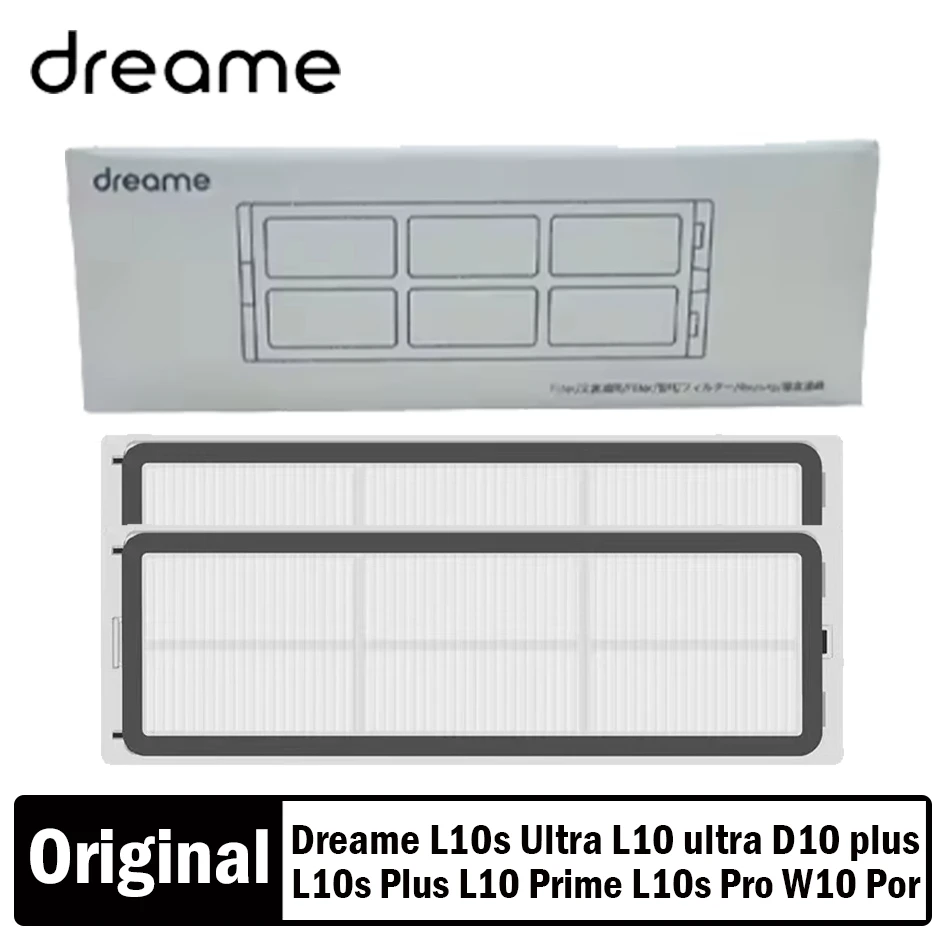 Original Dreame L10s Ultra / L10 ultra / D10 plus / L10s Plus / L10 Prime / W10 Por / Z10 Pro Vacuum Cleaner Filters Parts