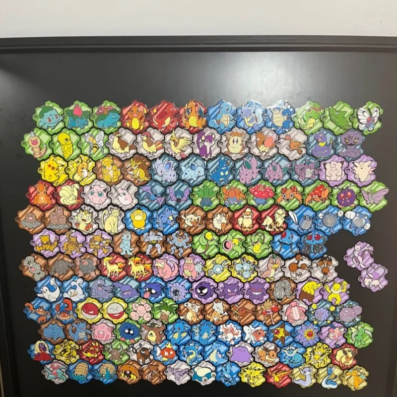 100 % echte Ptcg-Karte 151 Travel 1.0 Puzzle Kühlschrank-Aufkleber-Set Serie Anime-Produkte Sammlerstück Anime-Figuren Ornamente