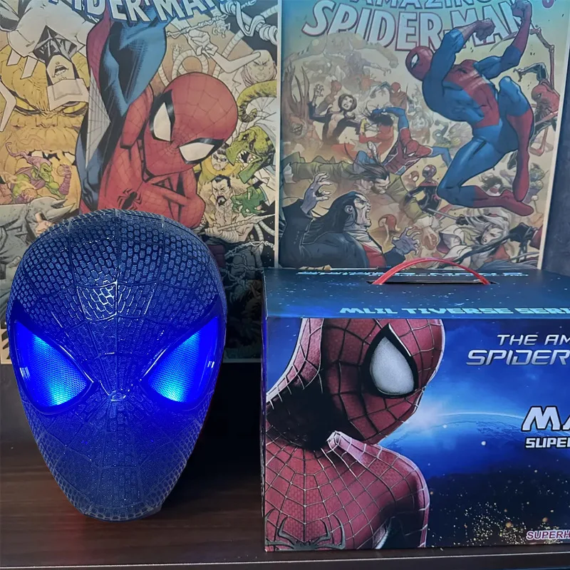 マーベル新黒アメイジングスパイダーマンマスク可動ヘルメット