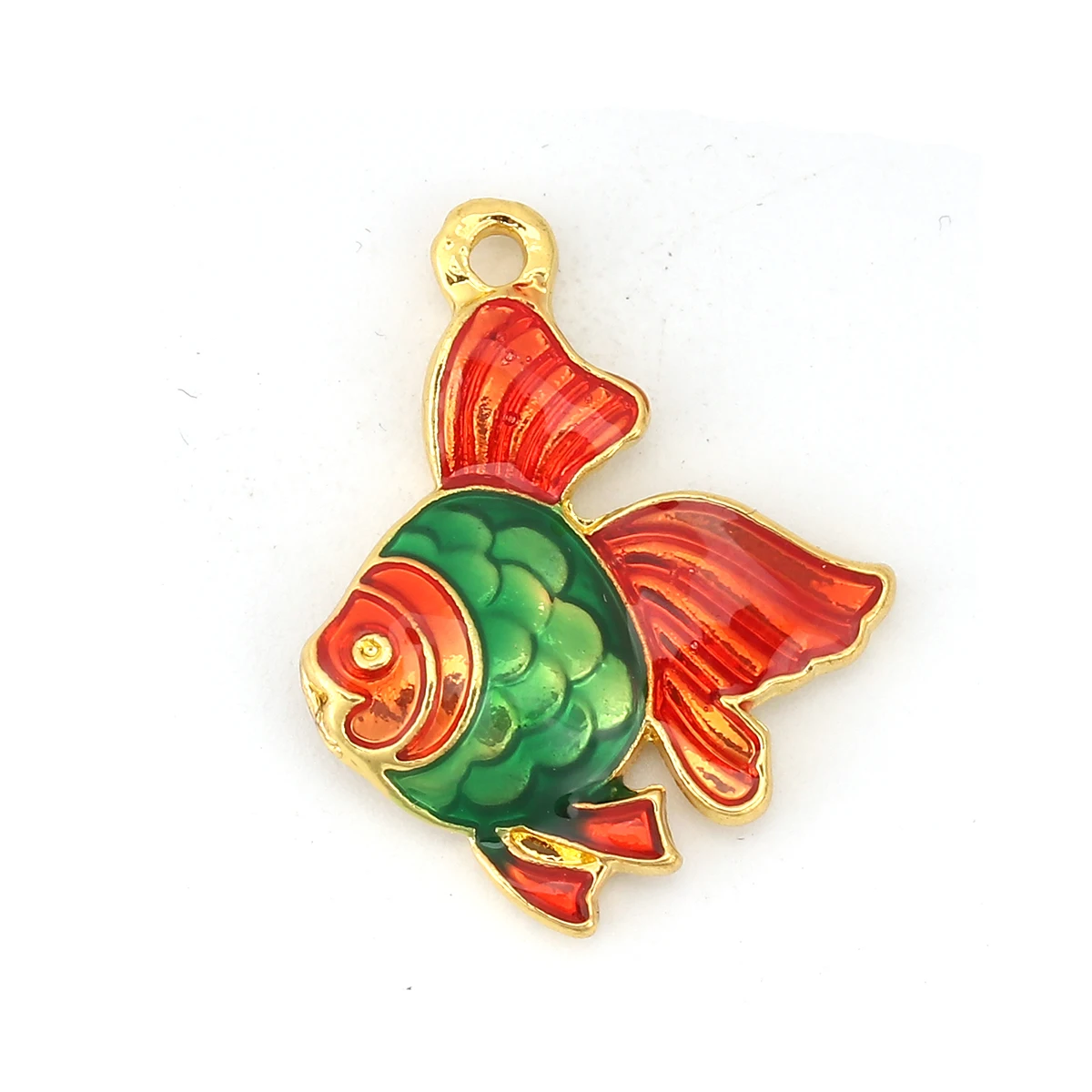 Cartoon Ocean Jewelry Charms Fish Animal Multicolor Enamel Pendants Findings DIY Jewelry Making Necklace Earrings 23mmx18mm,5PCs