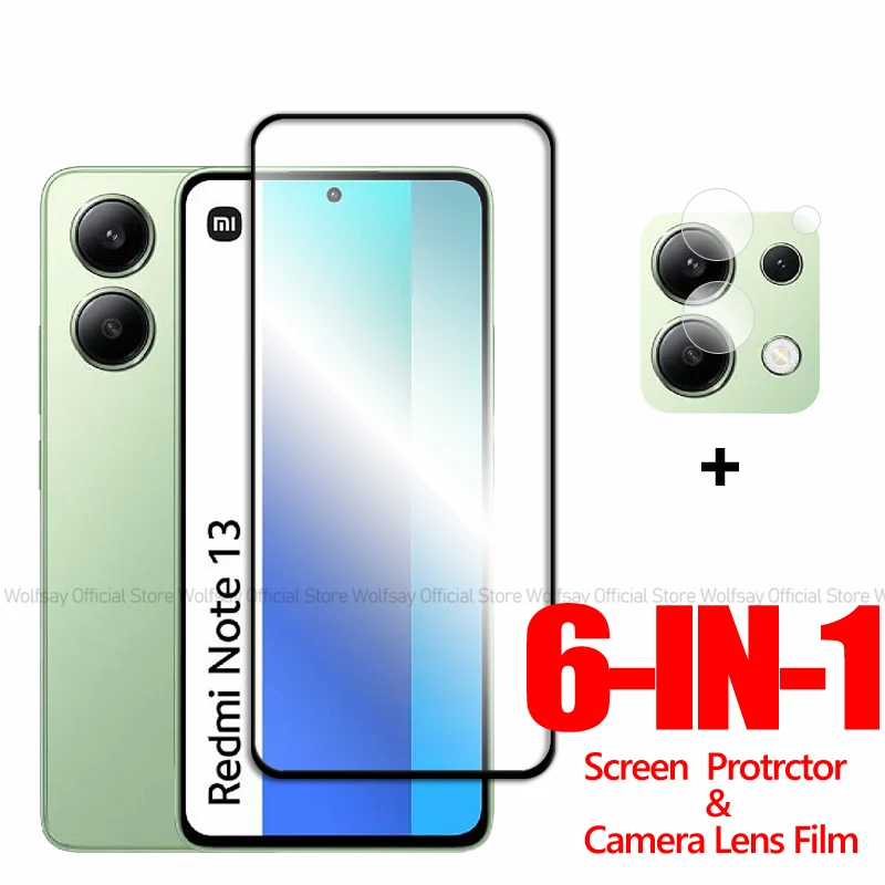 Full Glue Glass For Xiaomi Redmi Note 13 4G Screen Protector Xiaomi Redmi Note 13 Pro Tempered Glass Phone Film Glass Protector