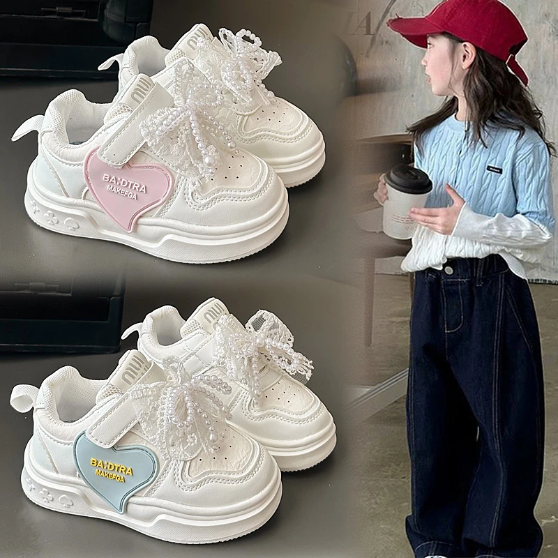 

Новая тенденция 2024, обувь Love Board для девочек, детская кожаная спортивная обувь высокого качества, студенческая повседневная обувь Женская Обувь