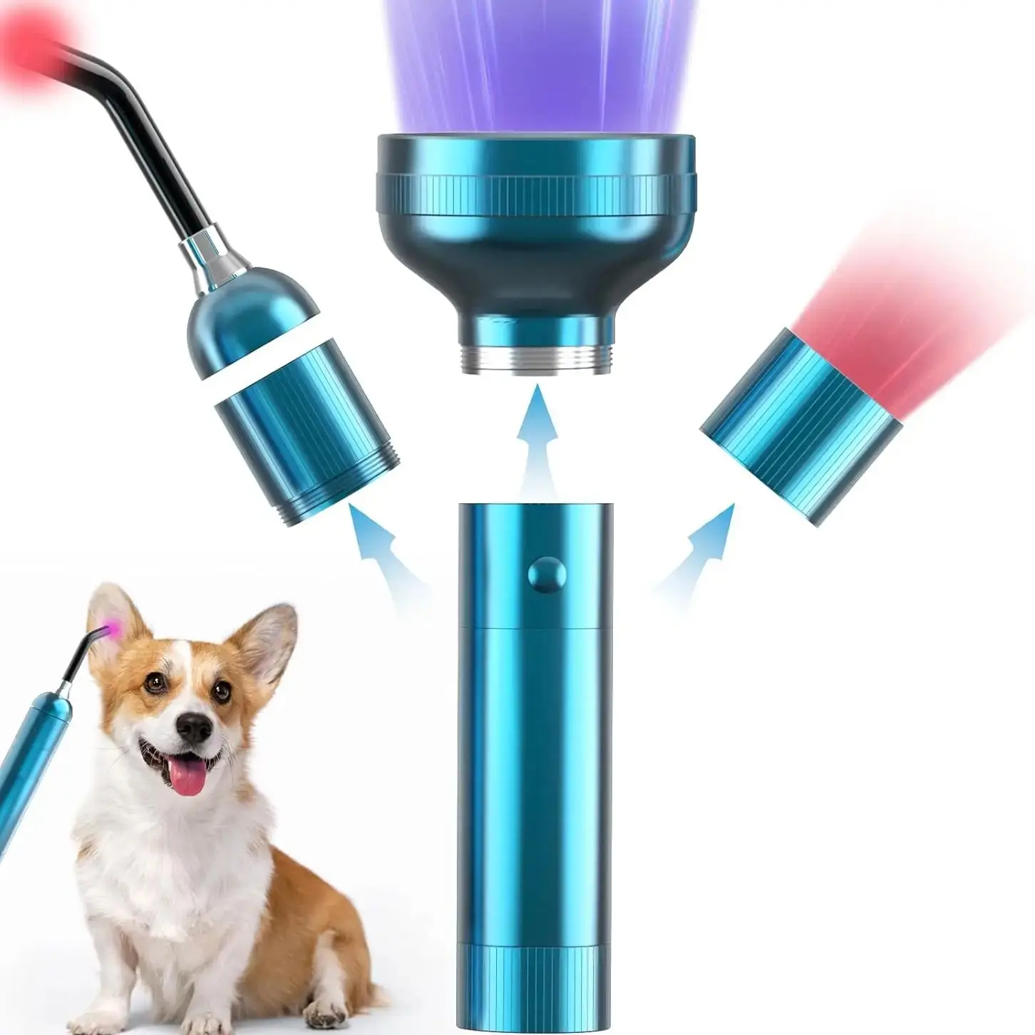 

Vet Laser Therapy Device for Dogs Relief Pain Rechargeable UV Disinfection&Sterilization Pet Ear Infection Treatment Pet Care