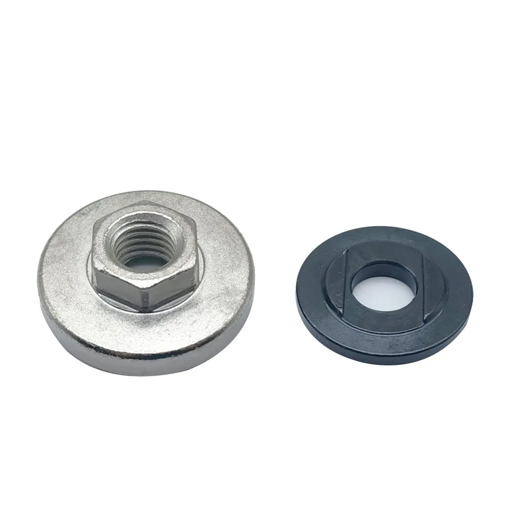 For 125/150/180/230 Type Angle Grinder Parts Power Tool Parts Metal Flange Nut Angle Grinder Parts Griders Steel Lock Nuts