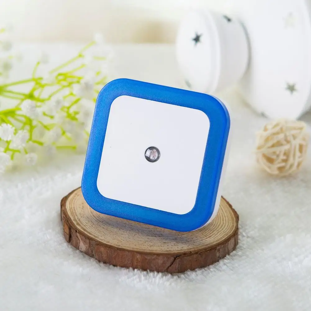 LED Night Lamp 110V/0.5W Square LED Lamp Compact Illumination  Convenient Light Sensor Control Square Night Lamp