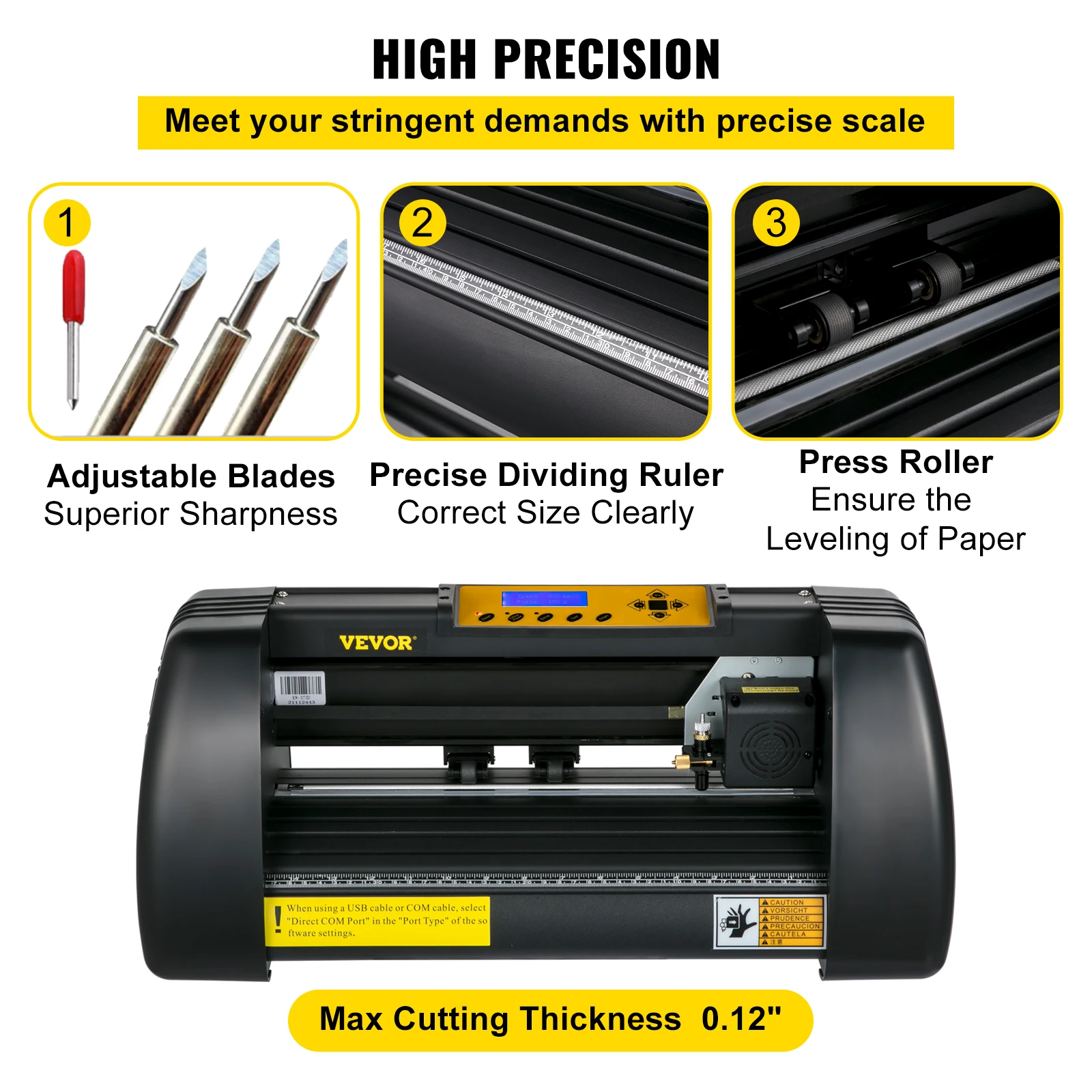 Imagem -04 - Vevor 14 Polegada Cortador de Vinil Máquina Etiqueta Sinal de Corte Plotter Kit Ferramenta Signmaster