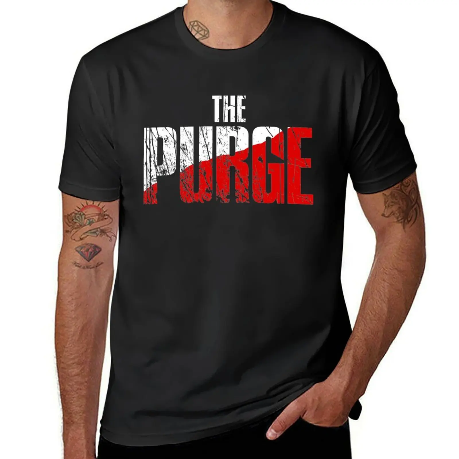 The Purge Tv Series T-Shirt vintage animal prinfor boys customizeds men graphic t shirts