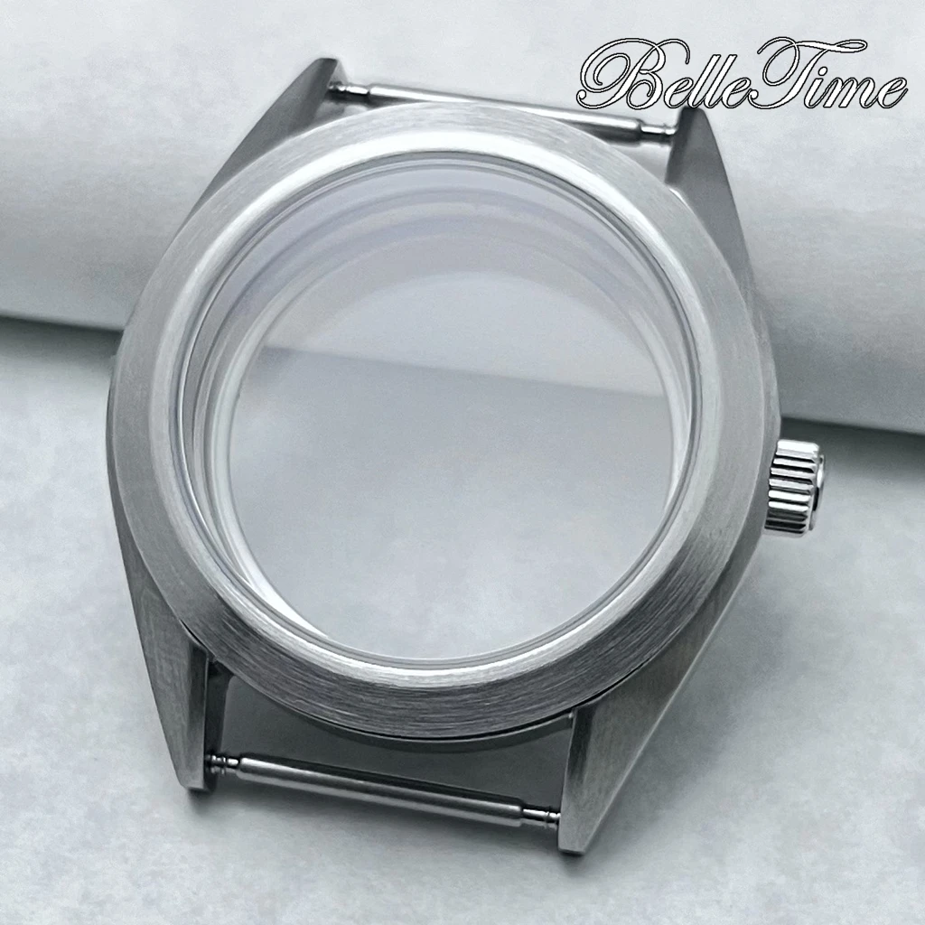 

38mm High Quality Silver Brushed Watch Case 200m Water Resistance S Crown Suitable Fit NH35 NH36 Movement Modified Accessories﻿