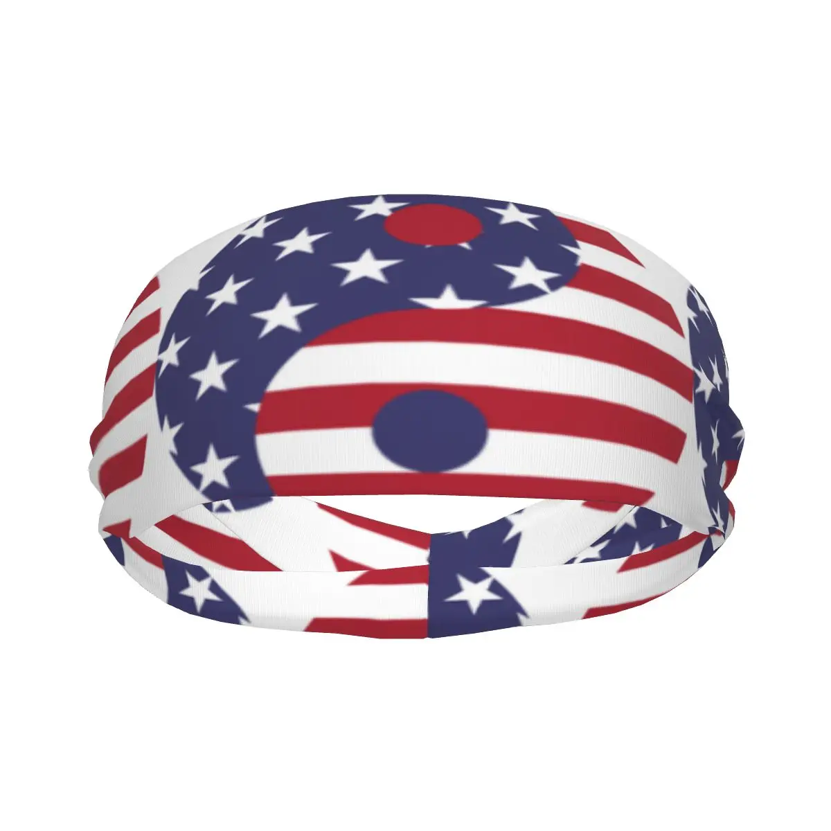 

Headband Yin Yang America Flag Headwrap Hairband for Tennis Gym Fitness Headwear Hair Accessories