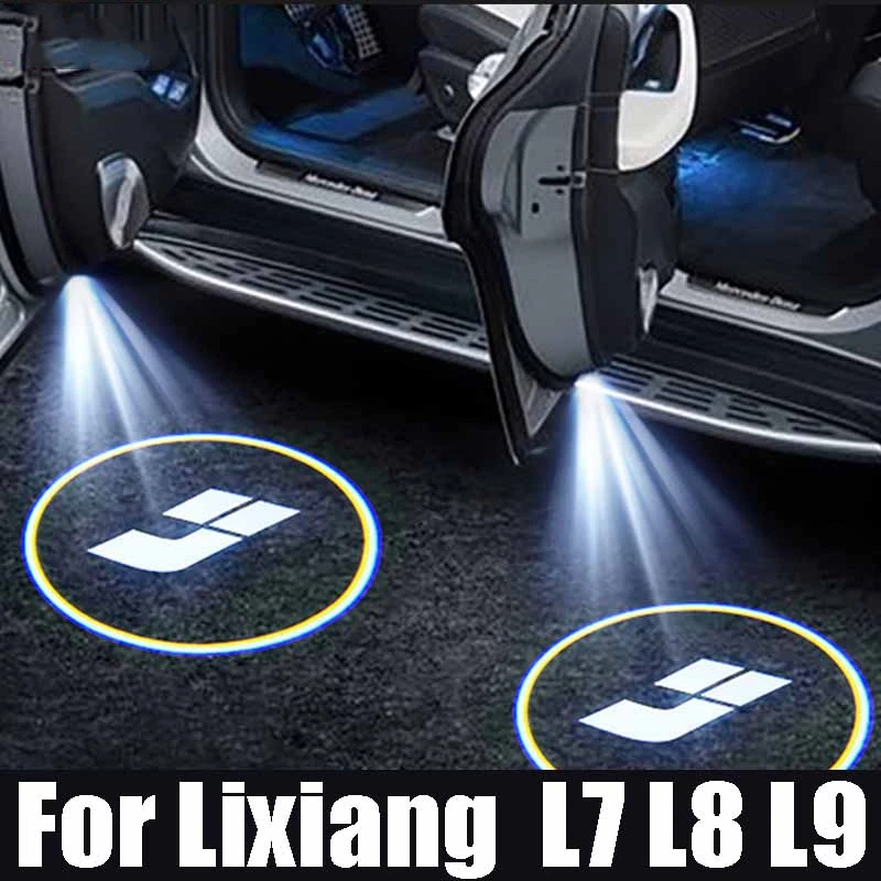 

For Lixiang L7 L8 L9 Car Welcome Light Door Projection Laser Ambient Light High-definition Tuning Car Special Auto Accessories