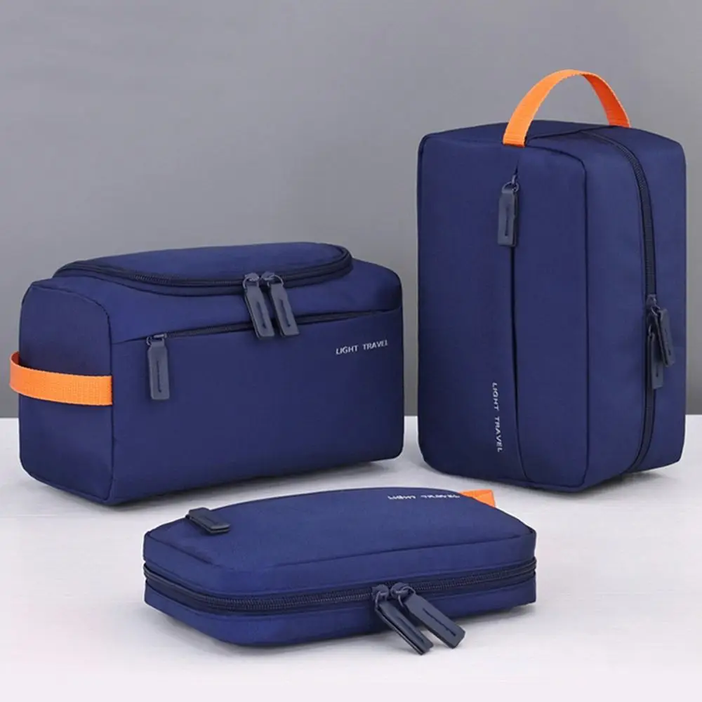 3-in-1 Travel Toiletry Bag Oxford Cloth Lightweight Waterproof Shaving Bag Makeup Bag Large-Capacity Makeup Organizer Men