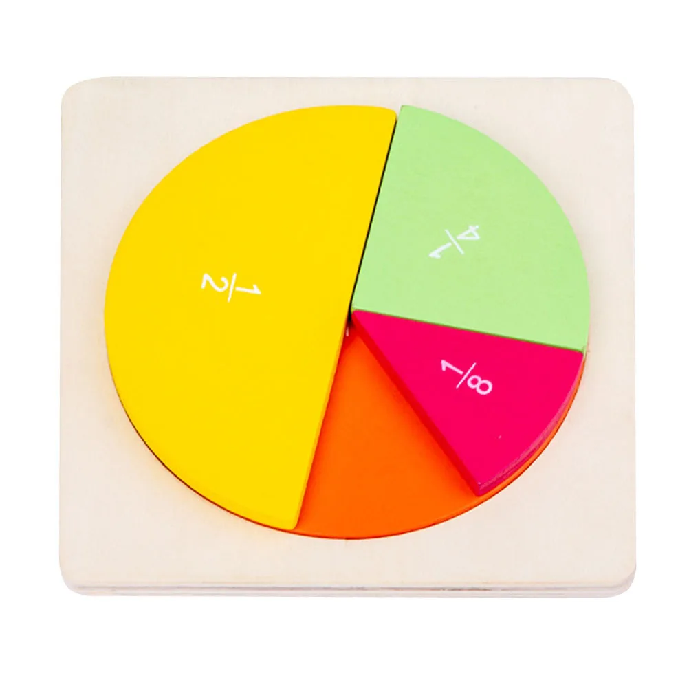 1 Peça Kit Educacional de Círculos de Frações Coloridos para Aprendizagem de Matemática, Recurso Didático de Frações em Forma de Torta para Crianças, Multiplicação Visual e Contagem