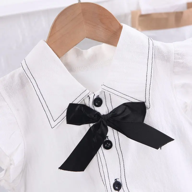 Summer Children Kids Girl Clothes Cartoon Solid T-Shirt Shorts 2pcs/Sets Baby Toddler Fashion Cotton Clothing Infant Tracksuits