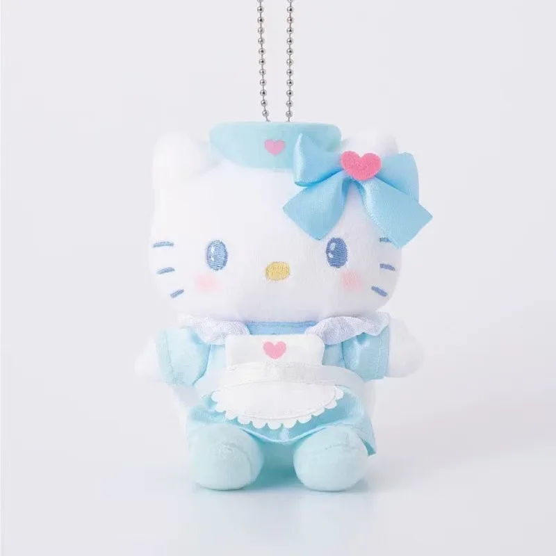 Kawaii Sanrio Kuromi Hello Kitty peluche sac à dos porte-clés dessin animé ma mélodie infirmière poupée fille cadeau d'anniversaire périphérique créatif