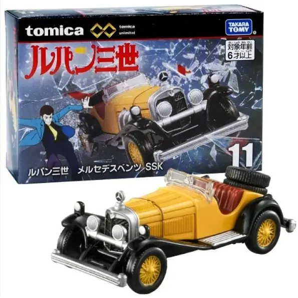 TAKARA TOMY Tomica Lupin el Tercero Infinito 11 Mercedes Benz SSK Aleación Diecast Car Toy Lanzamiento de febrero