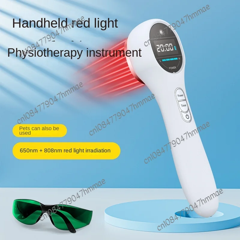 Semiconductor Red Light Meter USB Charging Handheld Infrared 650Nm Pet 808nm Physiotherapy Device