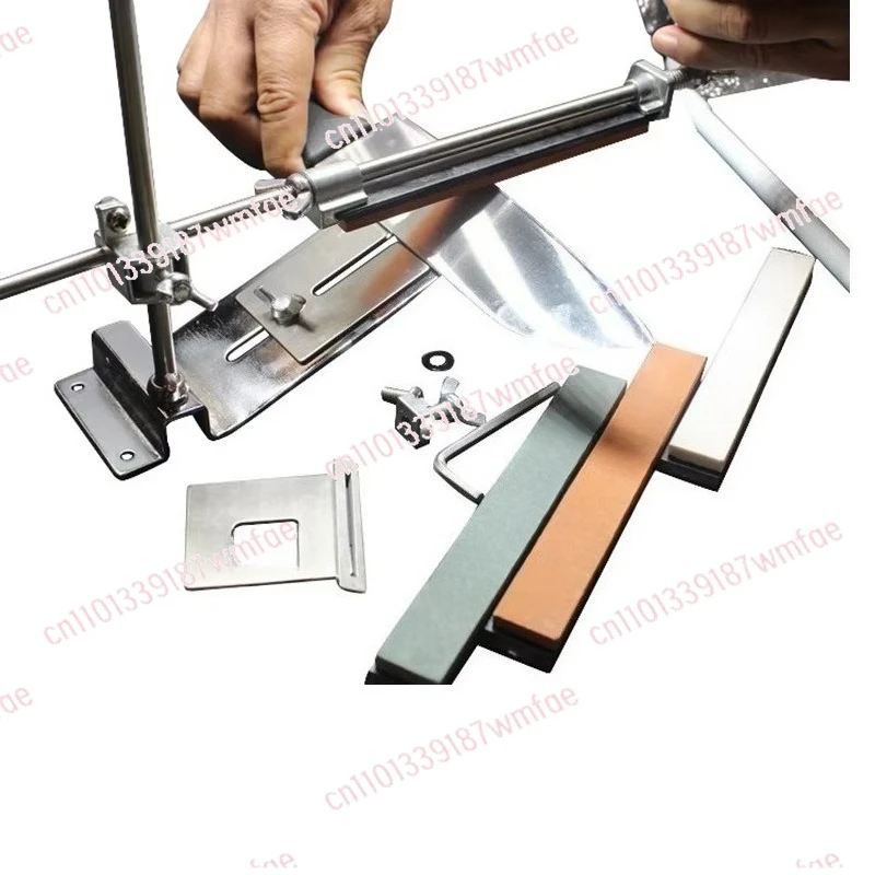 Set of 4 stone professional fixed angle knives and scissor sharpeners