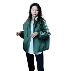 Spring Autumn Goth Casual Womens Clothing Clothes Y2k Winter Clothes Women Jacket Baseball Outerwear Korean Windbreakers Vintage