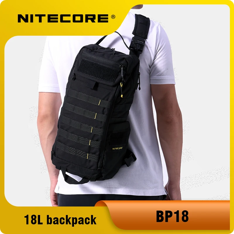 NITECORE BP18 18L Fishbone Carrying System,Wearproof daily Backpack tactical Bag Nylon Military Backpacks Camping Backpacks