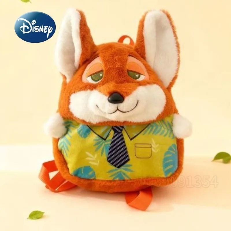 Plecak pluszowy Disney Judy Nick, kreskówkowy, uroczy plecak dla dzieci, modny plecak szkolny 3D, wysoka jakość