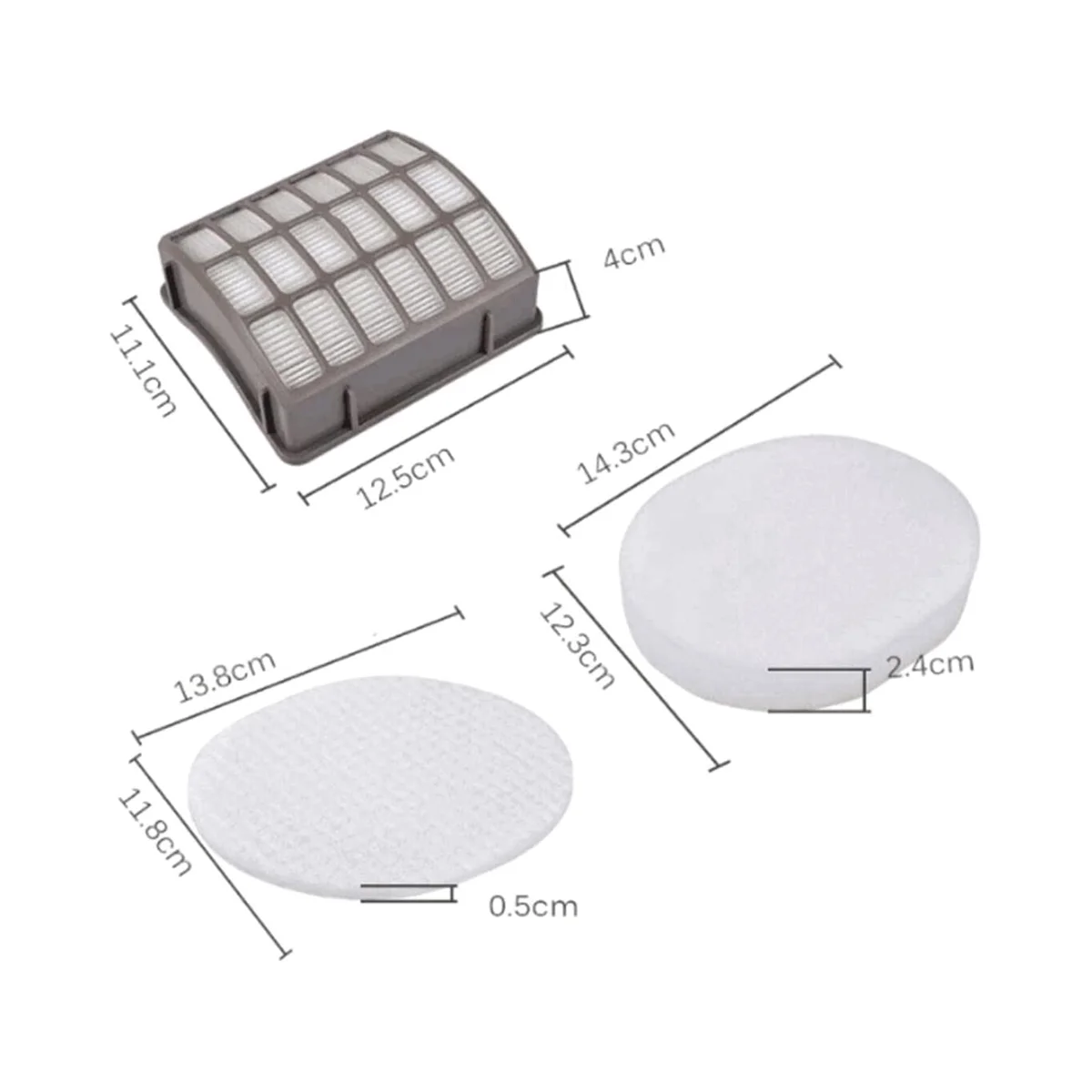 A09G-Foam and Felt Filters Replacement for Navigator Professional NV60 NV70 NV70 26 NV71 NV80 NV80 26 NVC80C