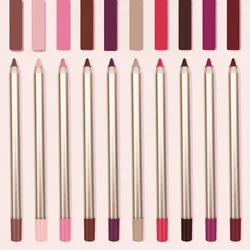 15 Colors Lipliner Multicolor Waterproof Long-lasting Pigment Private Label Lip Liner Custom Bulk Makeup Pencil All Lips Tints