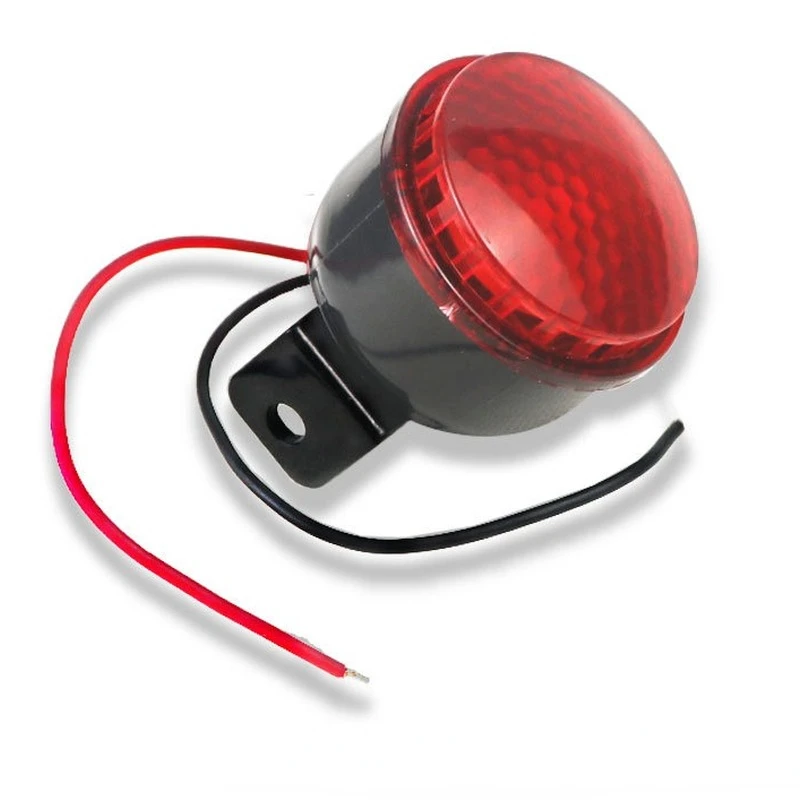 DC5v-24v Sound and Light Reversing Tweeter Waterproof Flashing Horn Buzzer Motorcycle Electric Car Alarm 110 Decibels