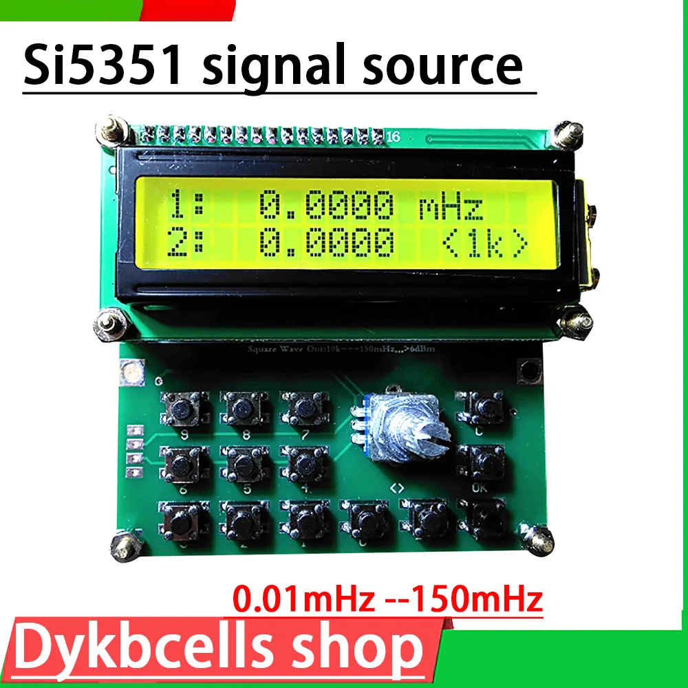 Square Wave Signal Generator Oscilador de Frequência Variável para Ham Radio Amplifier S5351 0.01mhz150mhz Vfo