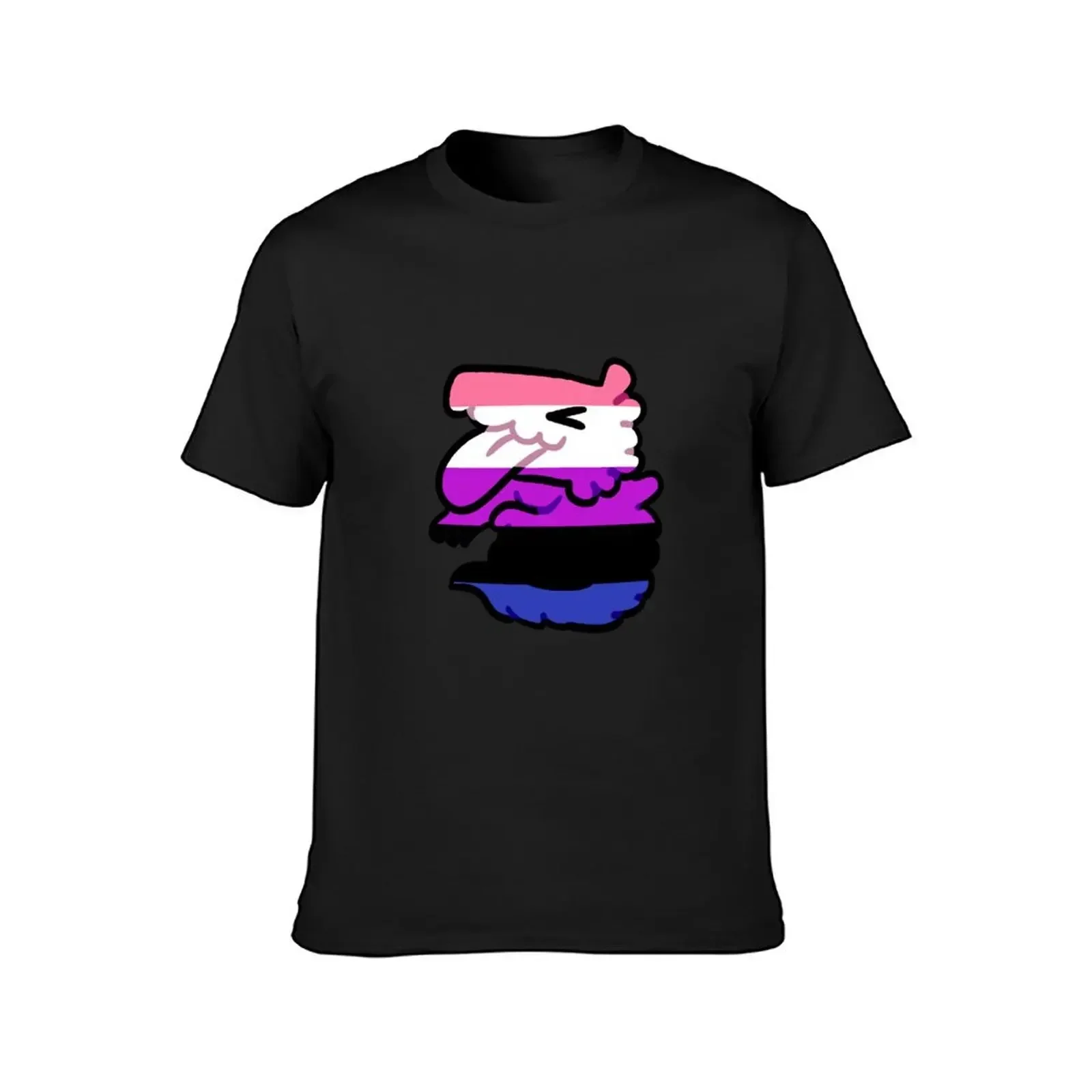 Genderfluid Lizard T-Shirt customs design your own graphic shirts mens tall t shirts