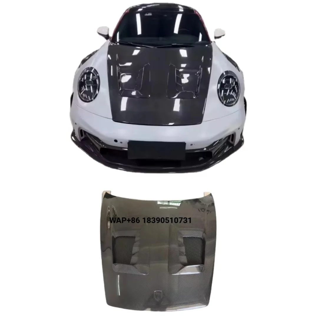 

For 911 992 Carbon Fiber Hood 992 Upgraded with GT3RS Style Hood and Trunk Lid