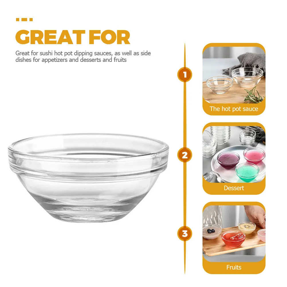 

Набор из 12 стеклянных чаш для фруктов и десертов, маленькие стаканы для йогурта и смешивания на кухне